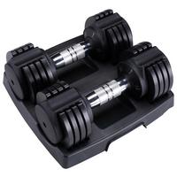 ZESTAW CIĘŻARKÓW VARIABLES HANTELSET VHS 15 - czarny, Konventionell, metal (14,6kg)