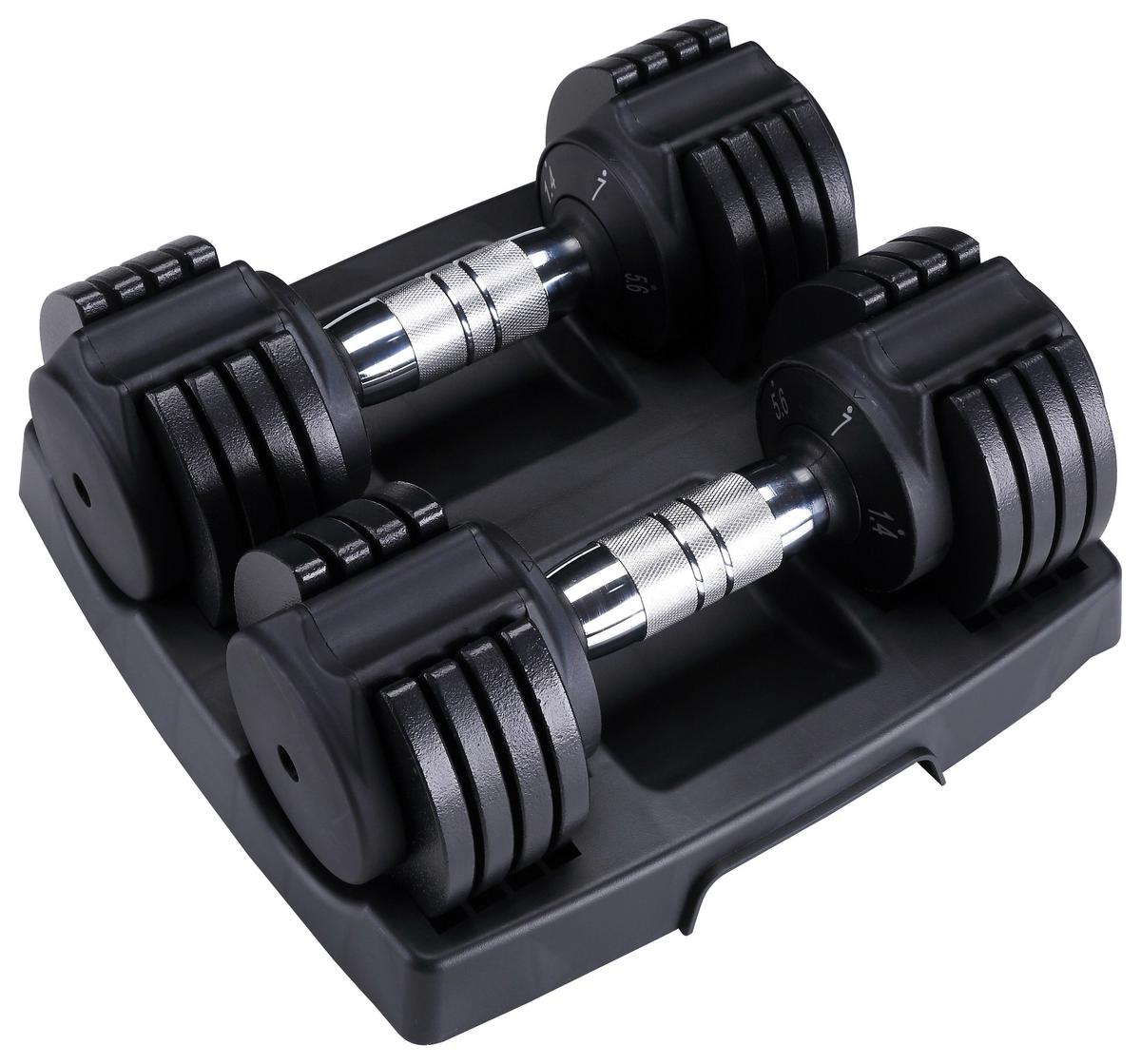 ZESTAW CIĘŻARKÓW VARIABLES HANTELSET VHS 15 - czarny, Konventionell, metal (14,6kg)