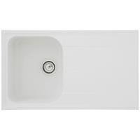 Pomivalno Korito Orlando, 86x50cm - bela, Trend, kamen (86/20,9/50cm) - Respekta