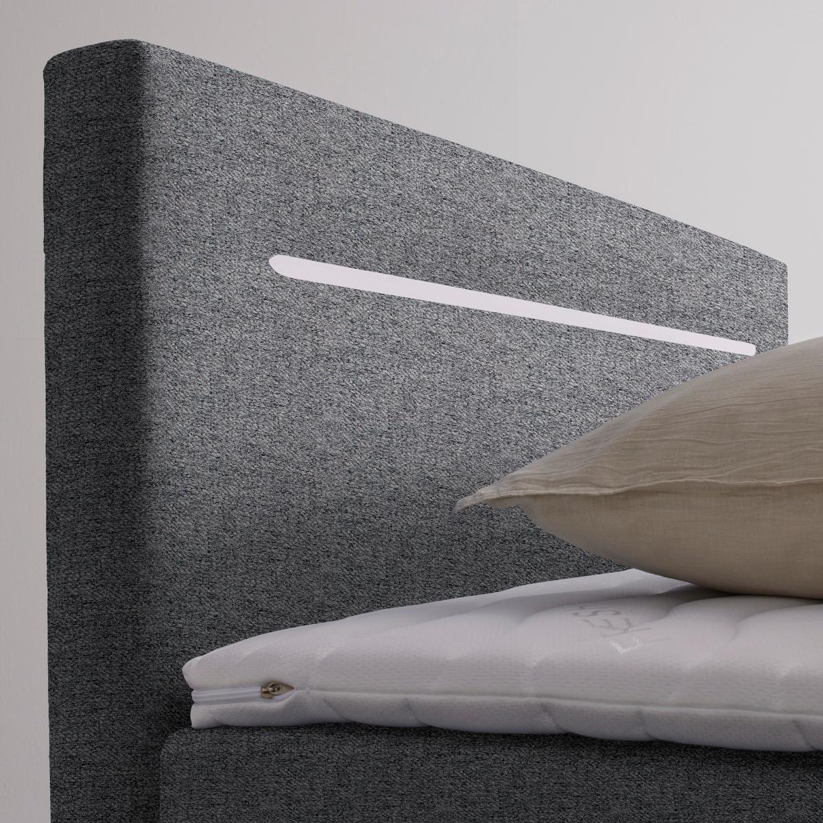 Box Krevet Jerry - siva/crna, Konvencionalno, tekstil (120/200cm) - Modern Living