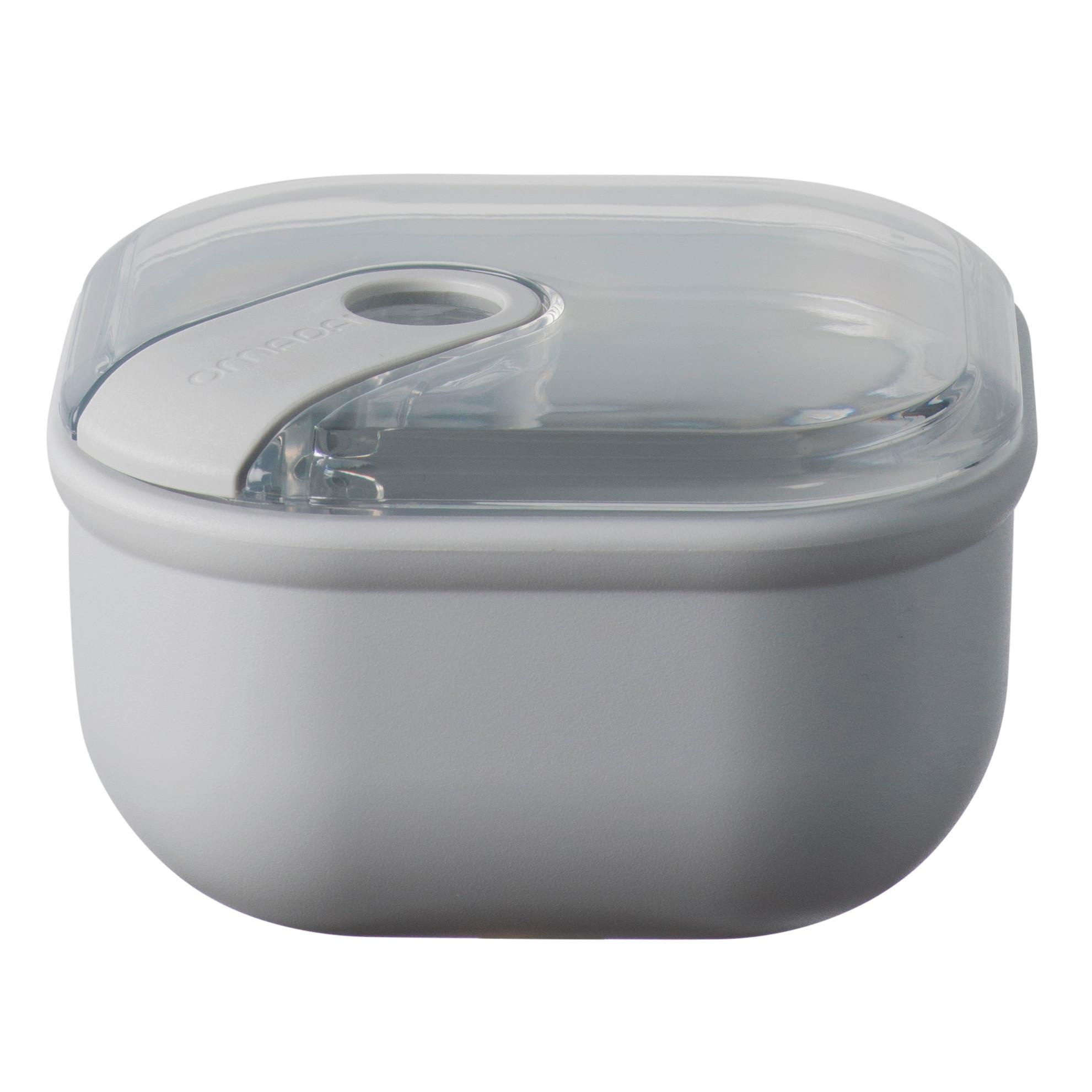 Frischhaltedose Liara in Grau ca. 400ml - Grau, Basics, Kunststoff (12/12/8,2cm)