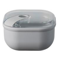 Frischhaltedose Liara in Grau ca. 400ml - Grau, Basics, Kunststoff (12/12/8,2cm)