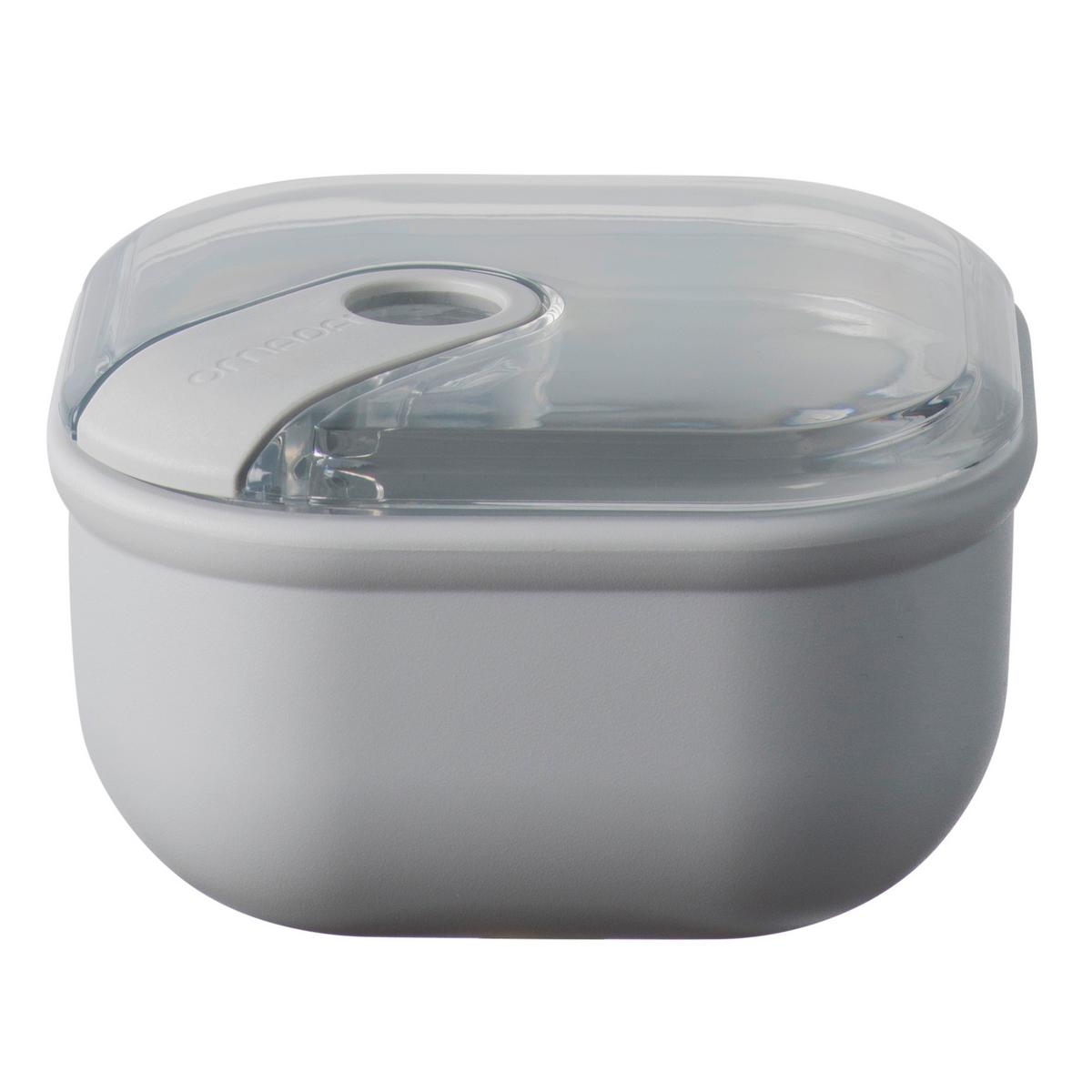 Frischhaltedose Liara in Grau ca. 400ml - Grau, Basics, Kunststoff (12/12/8,2cm)
