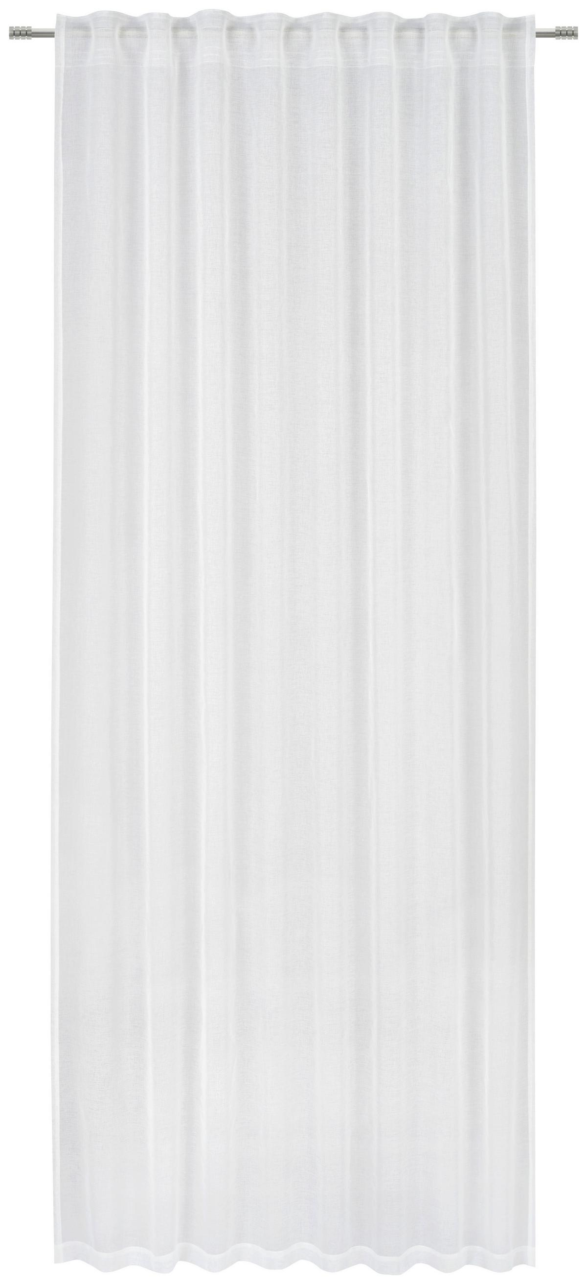 ZASŁONA GOTOWA LARA - kremowy, Basics, tkanina (135/245cm) - Novel