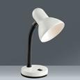 Schreibtischleuchte Leona, max. 40 Watt - Weiß, Kunststoff/Metall (12,5/34/18,5cm) - BASED
