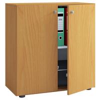 Aktenschrank Lona Buchefarben - Buchefarben/Nussbaumfarben, Basics, Holzwerkstoff (70/74/39cm) - P & B
