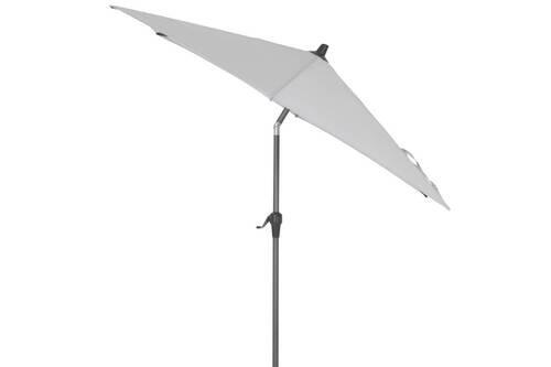 Sonnenschirm Ø 250 H: 232 cm Anthrazit/Grau - Anthrazit/Grau, KONVENTIONELL, Textil/Metall (250/250cm) - Siena Garden