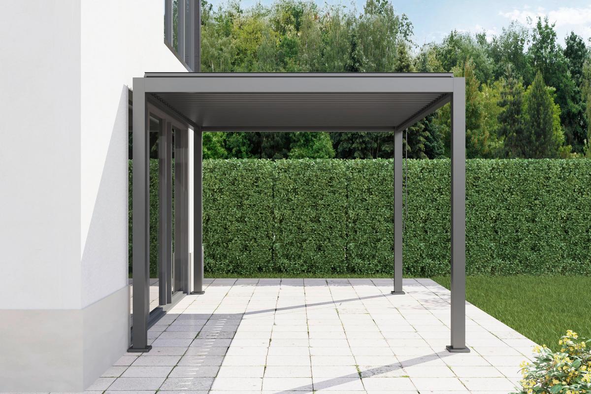 Pergola Core Anthrazit - Anthrazit, Basics, Metall (393/247/300cm) - Gardenson