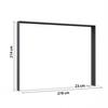 Passepartout Elara Grau - Grau, KONVENTIONELL, Holzwerkstoff (278/214/23cm) - Premium Living