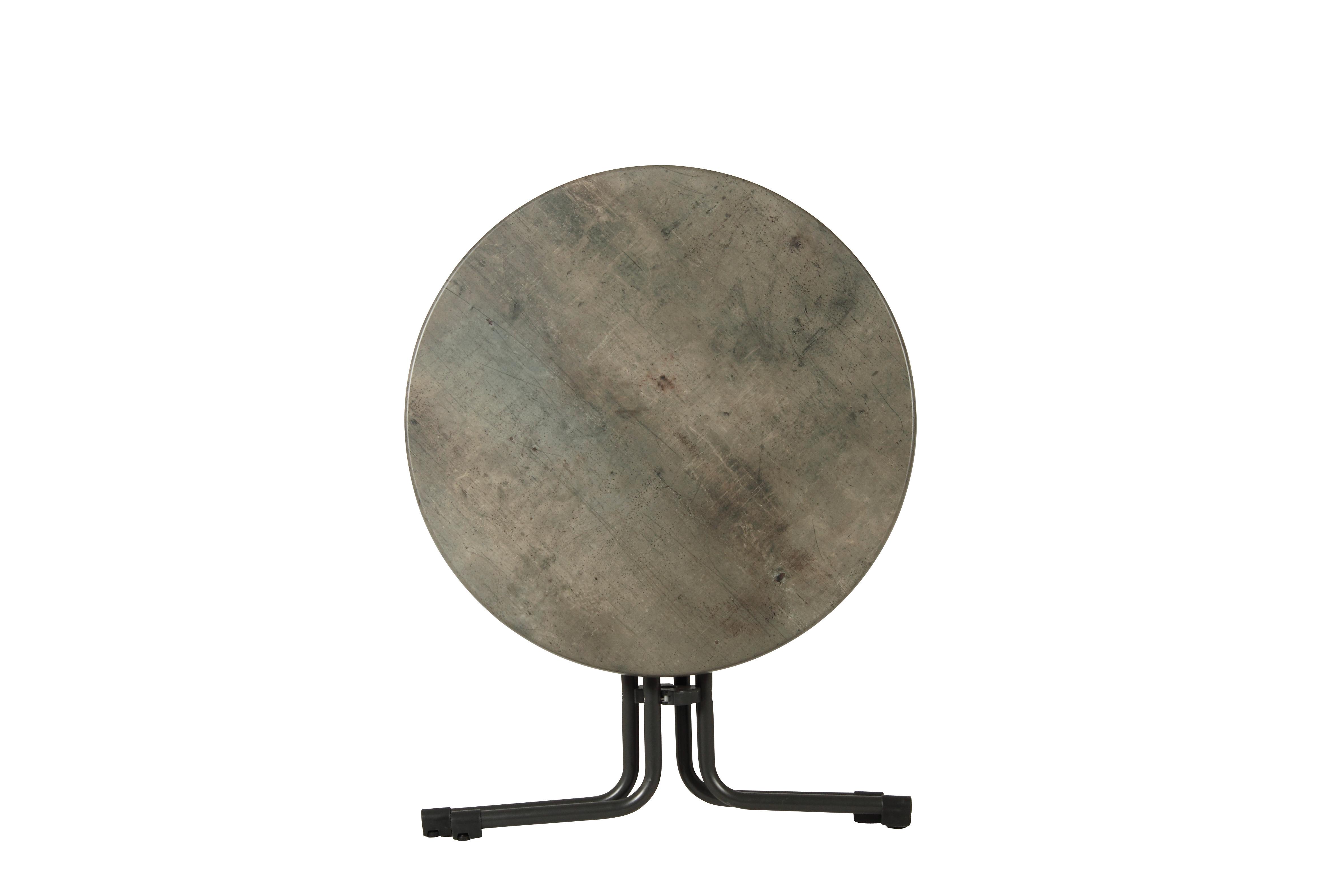Gartenklapptisch Acamp Piazza Grau ca. 80x72 cm - Anthrazit/Grau, Basics, Holzwerkstoff/Metall (80/72cm)