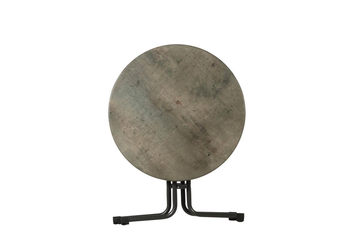 Gartenklapptisch Acamp Piazza Grau ca. 80x72 cm - Anthrazit/Grau, Basics, Holzwerkstoff/Metall (80/72cm) - Gardenson