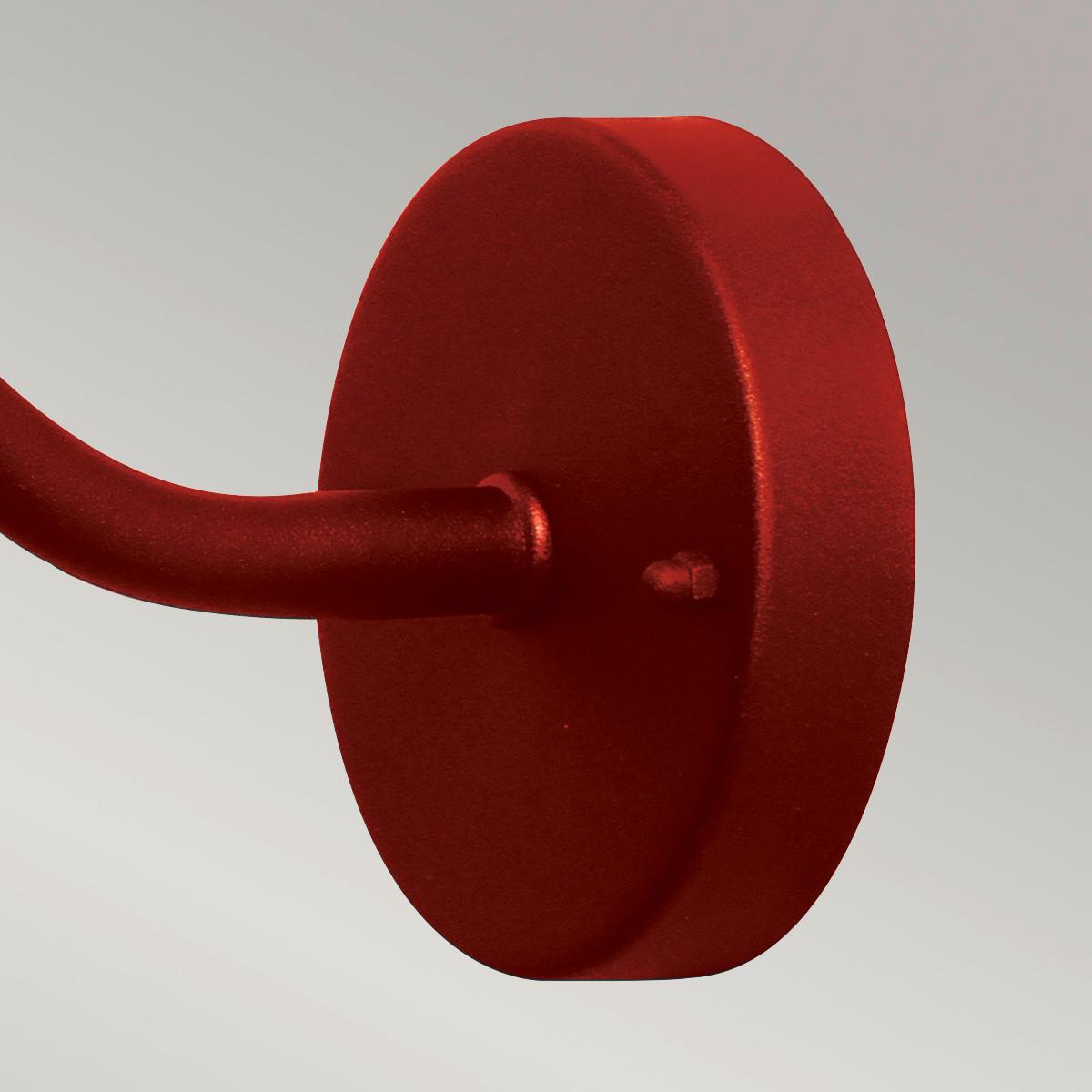 Kültéri Falilámpa Klampenborg-Oxr - piros, Konventionell, üveg/fém (42/27.5/25.5cm) - Elstead Lighting