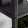 HYLLA MATEA II -EXKLUSIV- - svart, Modern, metall/trämaterial (60/170/33cm) - Mömax