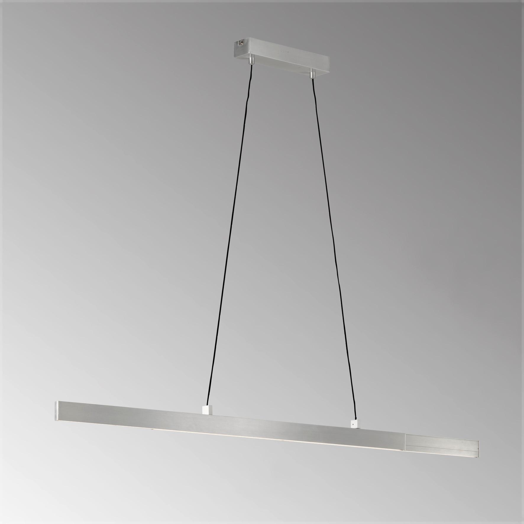 LAMPA WISZĄCA LED 860019 STRIPE - kolor aluminiowy, Basics, metal (6/110-140cm) - Schöner Wohnen