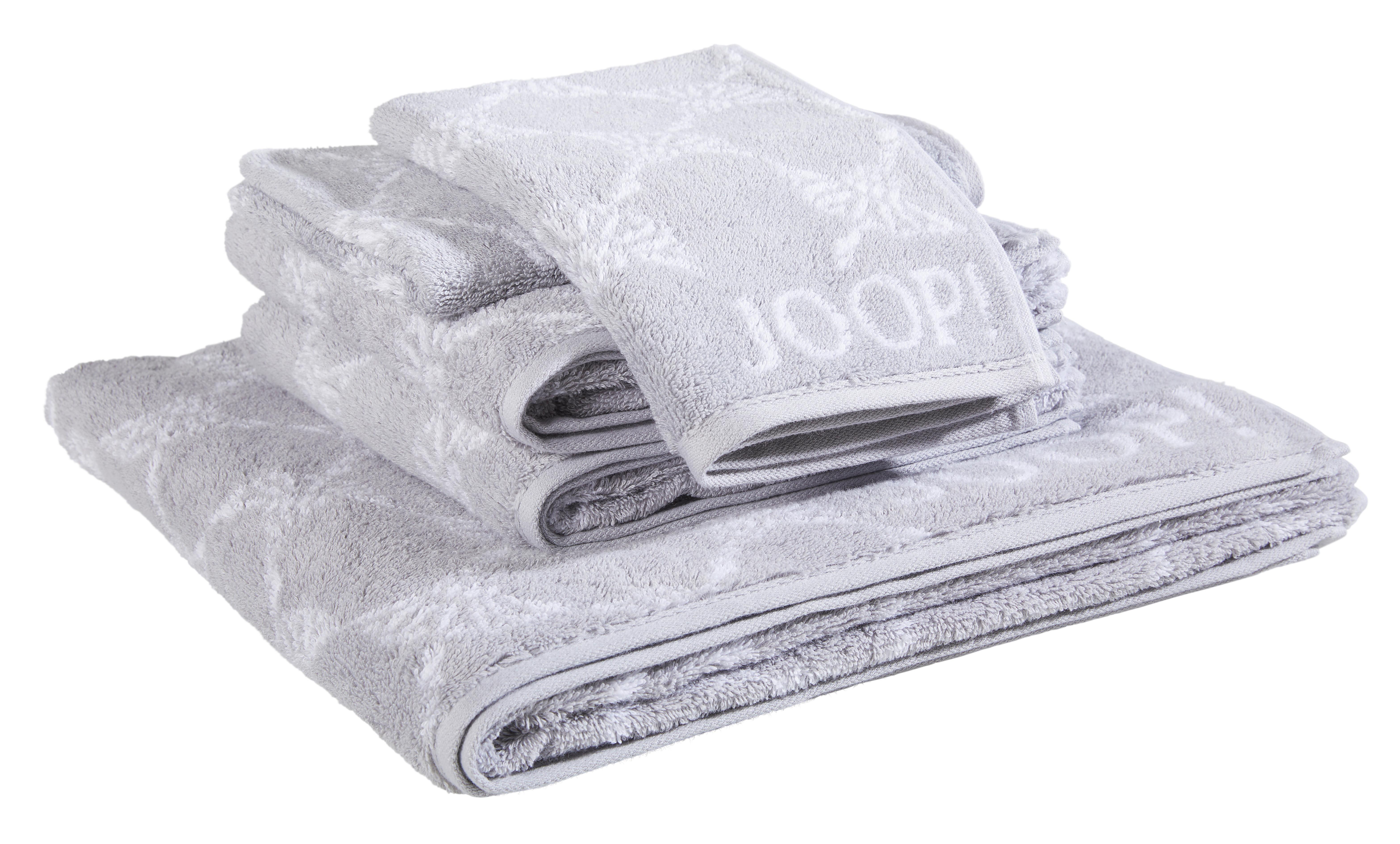 ZESTAW RĘCZNIKÓW FROTTE JOOP! - kolor srebrny/kolor platynowy, Basics, tkanina - Joop!