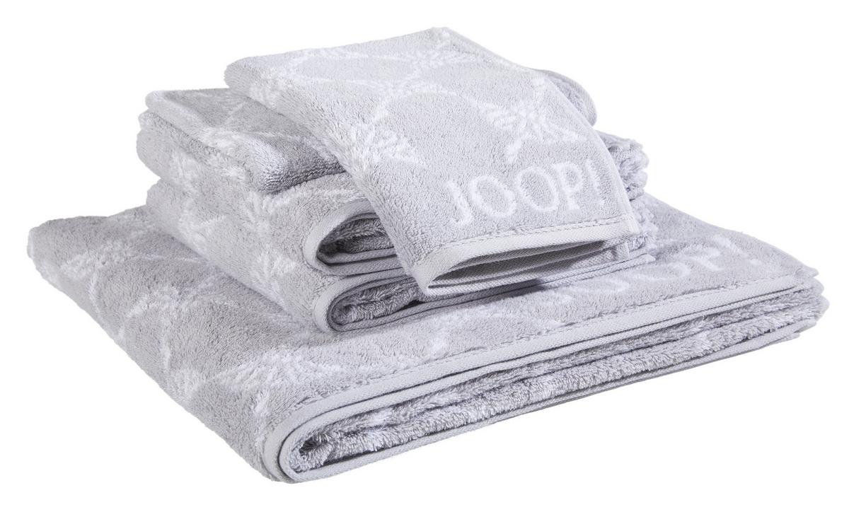 ZESTAW RĘCZNIKÓW FROTTE JOOP! - kolor srebrny/kolor platynowy, Basics, tkanina - Joop!