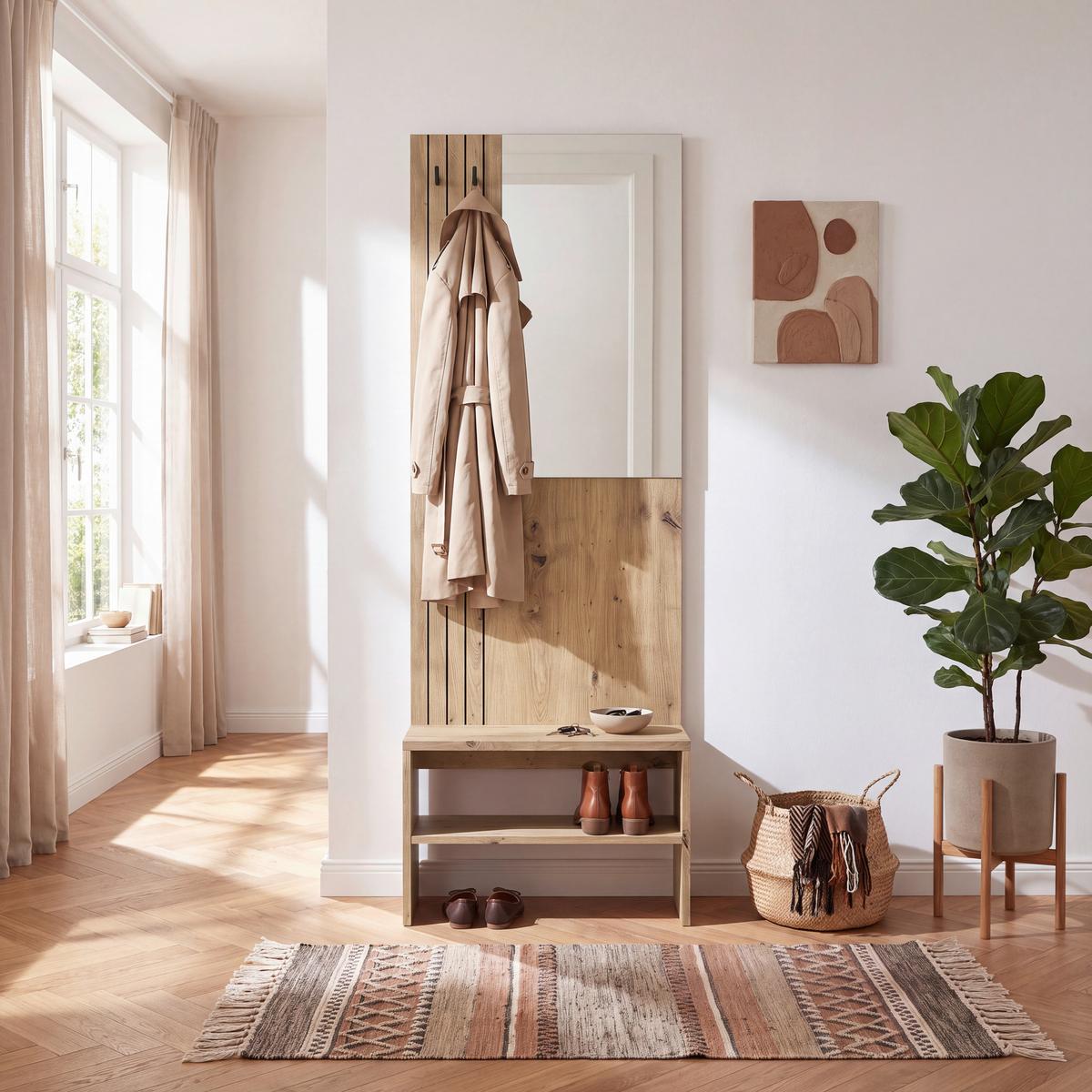 Ansamblu De Hol Charlie - stejar Artisan, Konventionell, material pe bază de lemn (60/180/37cm) - Modern Living