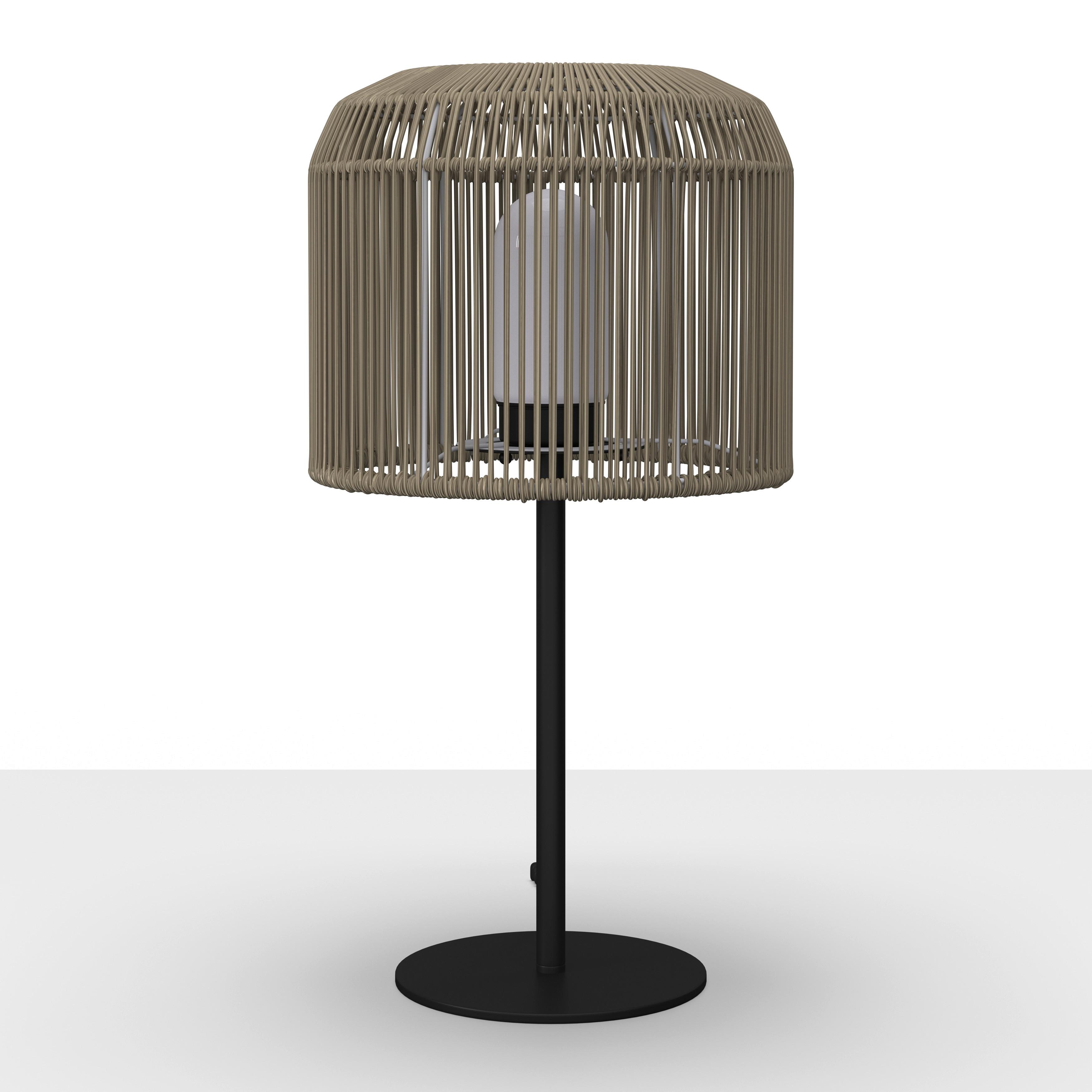 BORDSLAMPA IVO - svart/cremefärgad, Modern, metall/plast (30/58cm) - Bessagi Garden