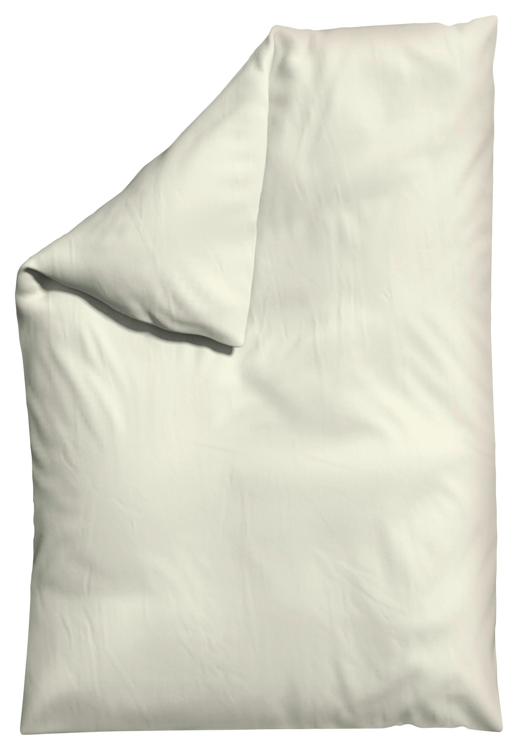 Bettdeckenbezug Woven Satin Hellgelb ca. 135-140x200cm - Hellgelb, Basics, Textil (135-140/200cm) - Schlafgut