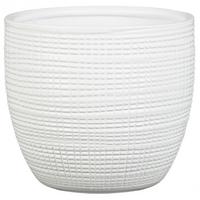Kaspó Átm.: Kb. 22cm - fehér, kerámia (22cm)