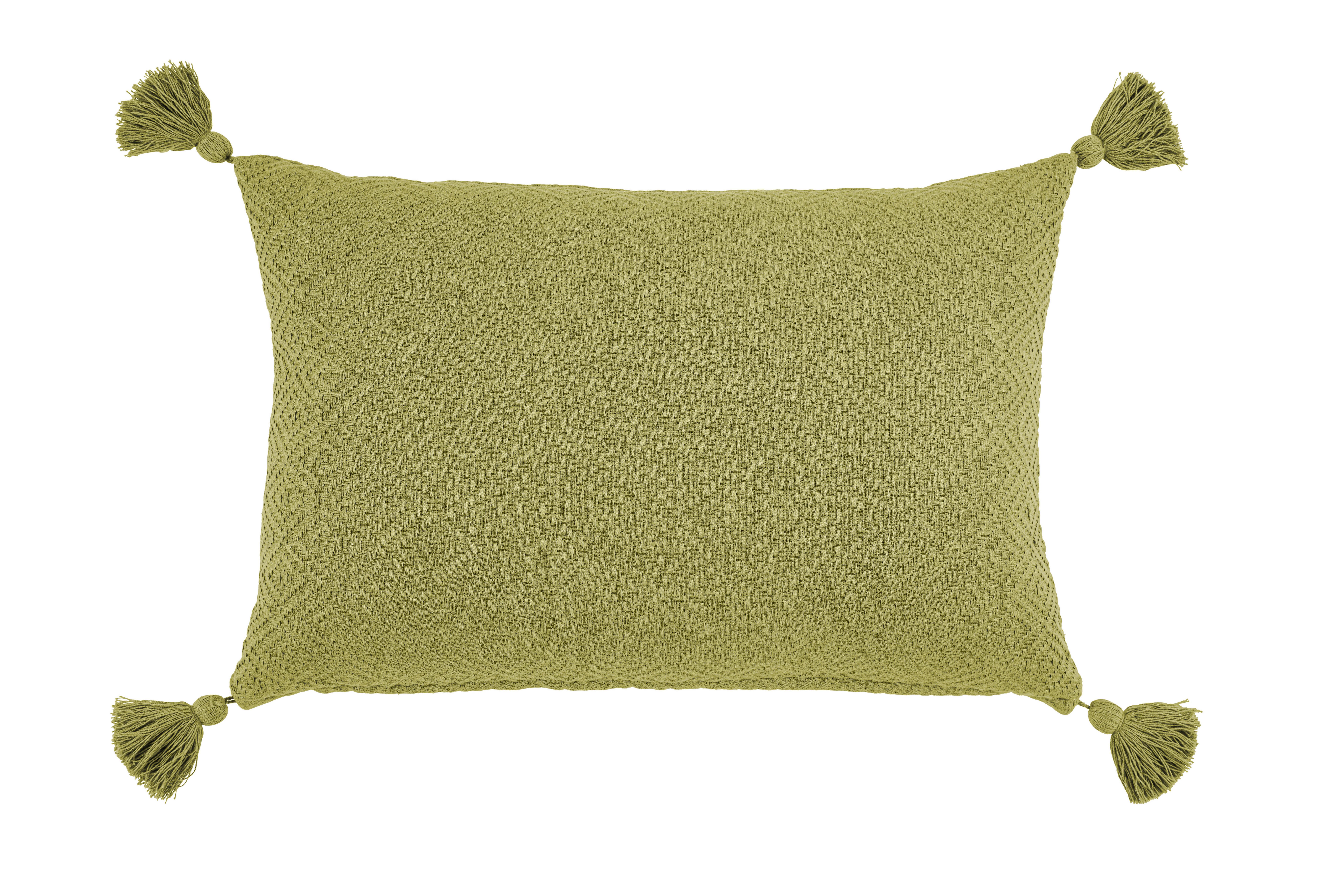 Okrasna Blazina Frieda - olivno zelena , Moderno, tekstil (40/60cm) - Modern Living