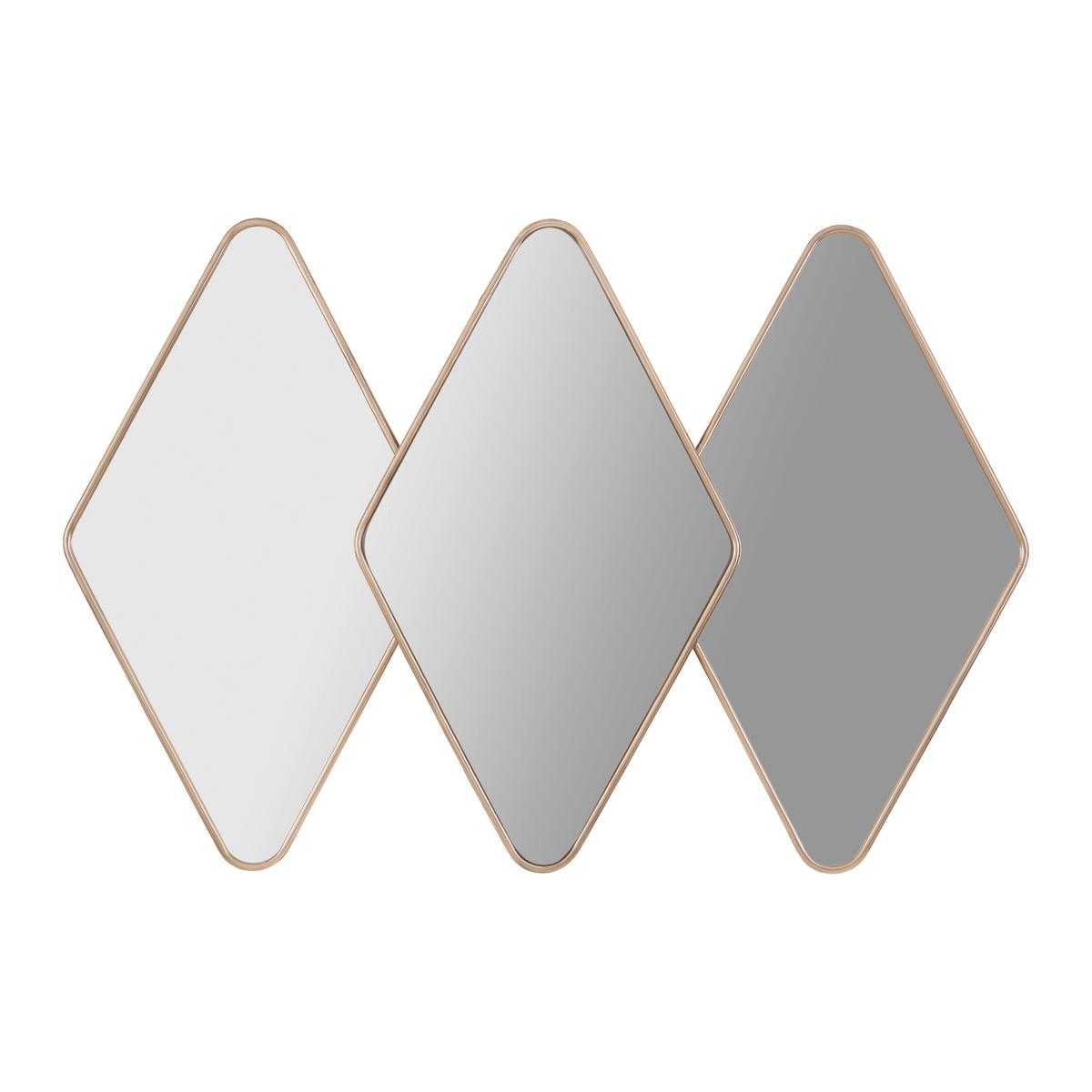 Wandspiegel Angolo Goldfarben Metallrahmen - Goldfarben, ROMANTIK / LANDHAUS, Glas/Kunststoff (125/84/4,5cm) - Premium Living