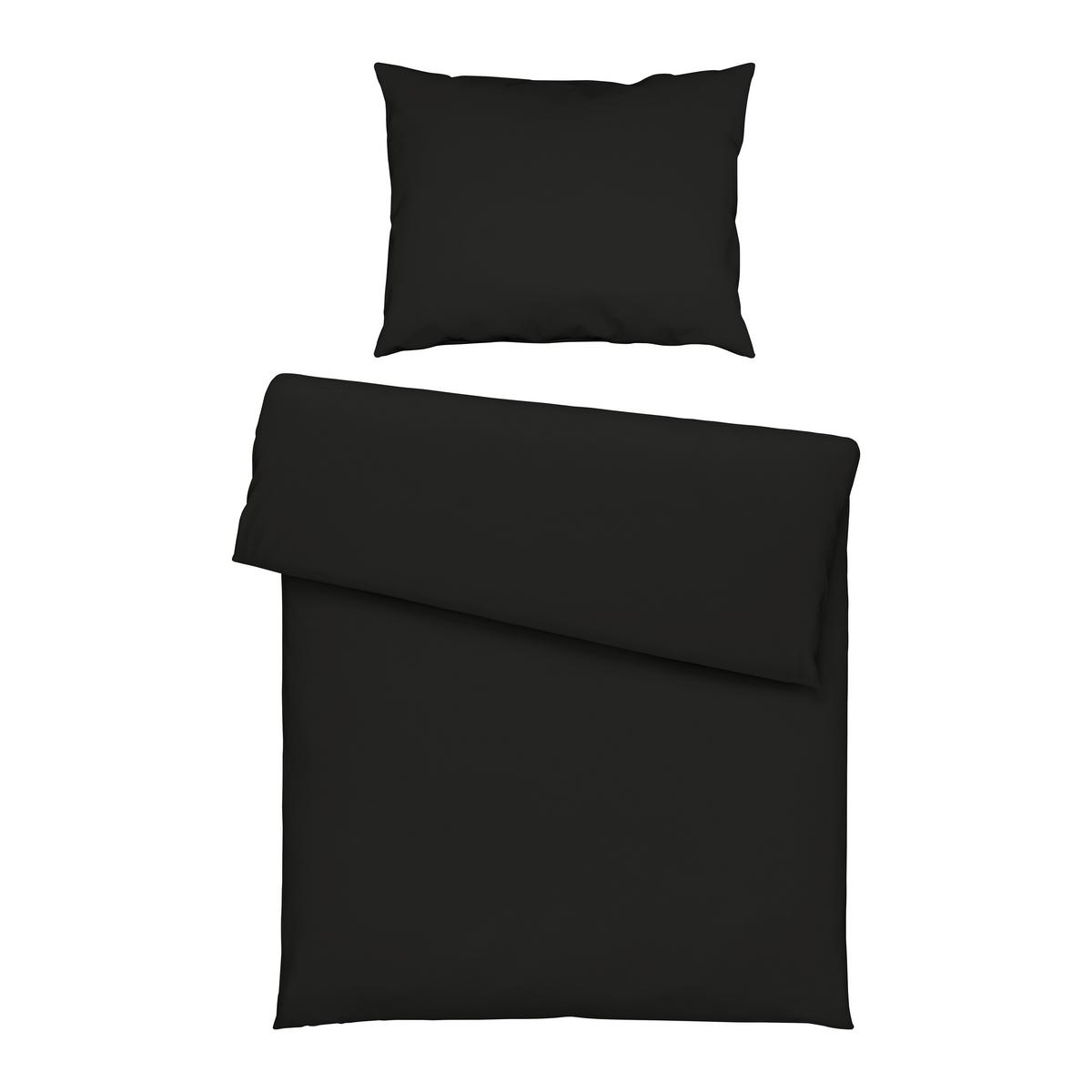 Bettwäsche Blacky ca. 140x200cm - Schwarz, MODERN, Textil (140/200cm) - Modern Living