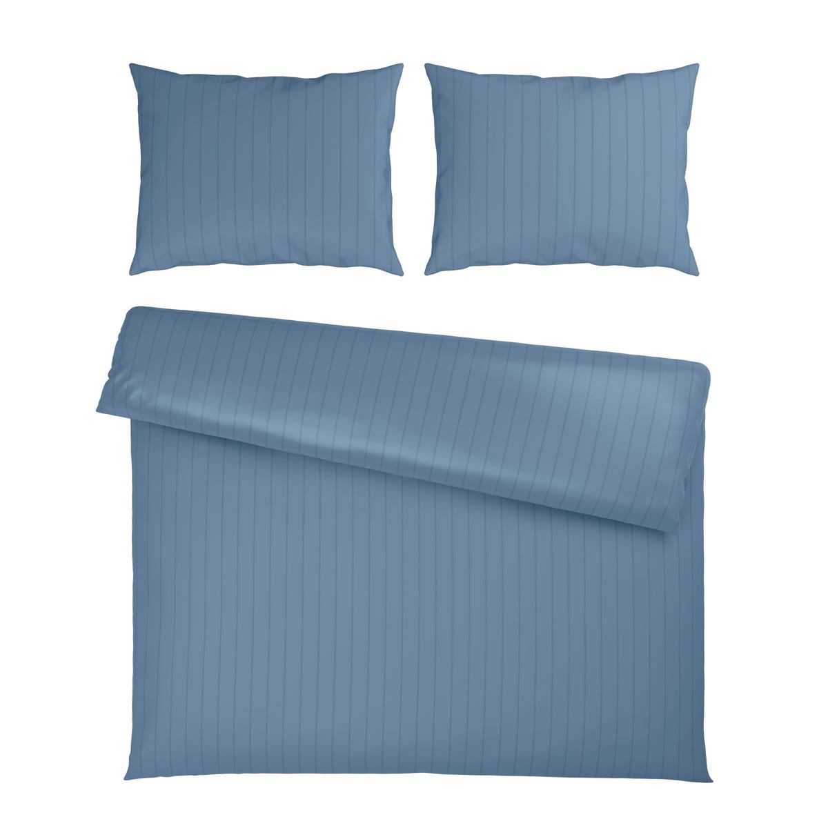 Posteljnina Dobby Streif Xxl - svetlo modra, tekstil (200/200cm) - Mömax