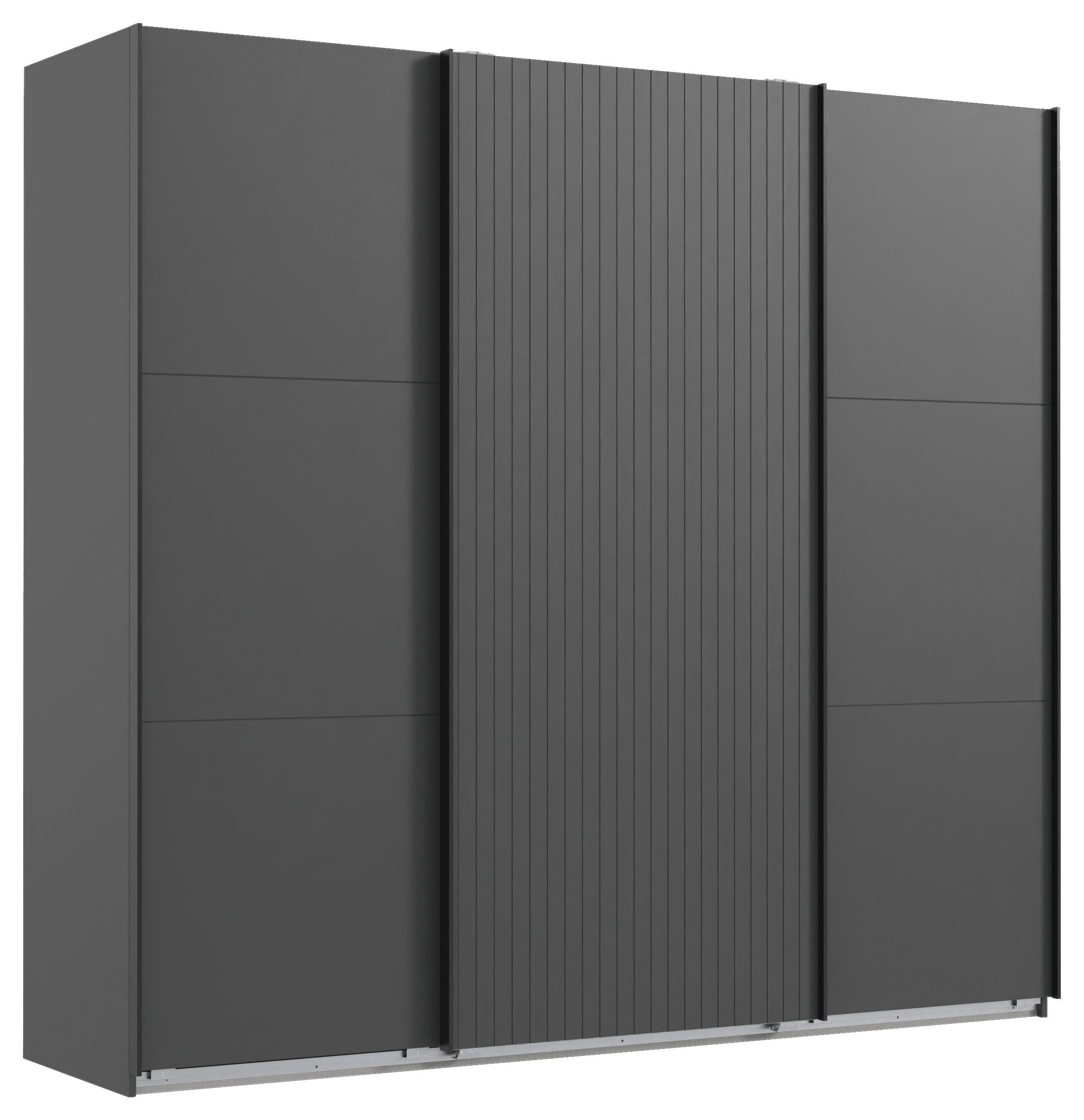 Ormar S Kliznim Vratima Andorra - boje grafita, Moderno, drvni materijal (250/216/65cm) - Modern Living