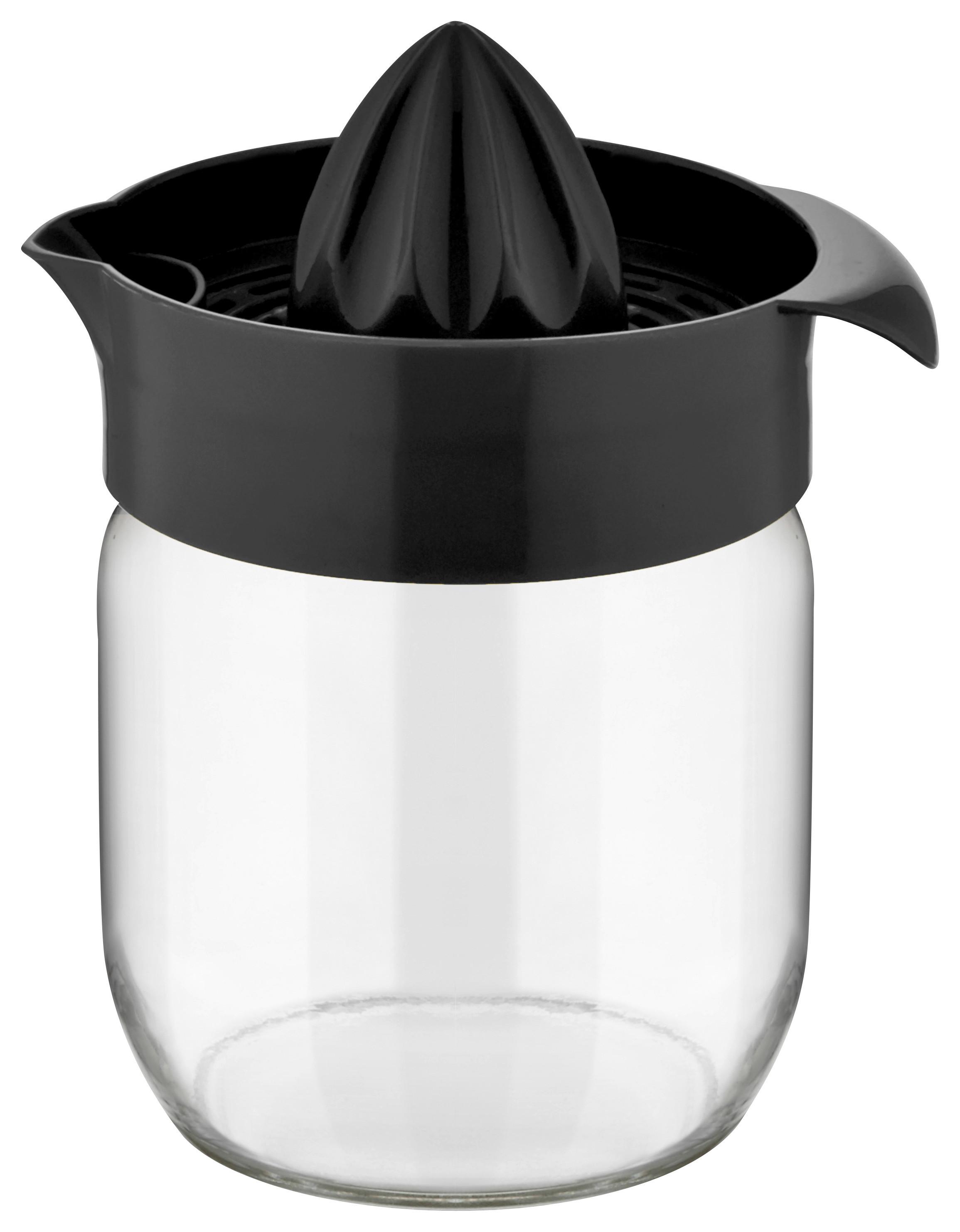 Zitronenpresse Olivia Schwarz/Transparent - Schwarz, MODERN, Glas/Kunststoff (11/8,5/13,7cm) - Mömax