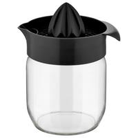 Zitronenpresse Olivia Schwarz/Transparent - Schwarz, MODERN, Glas/Kunststoff (11/8,5/13,7cm) - Mömax
