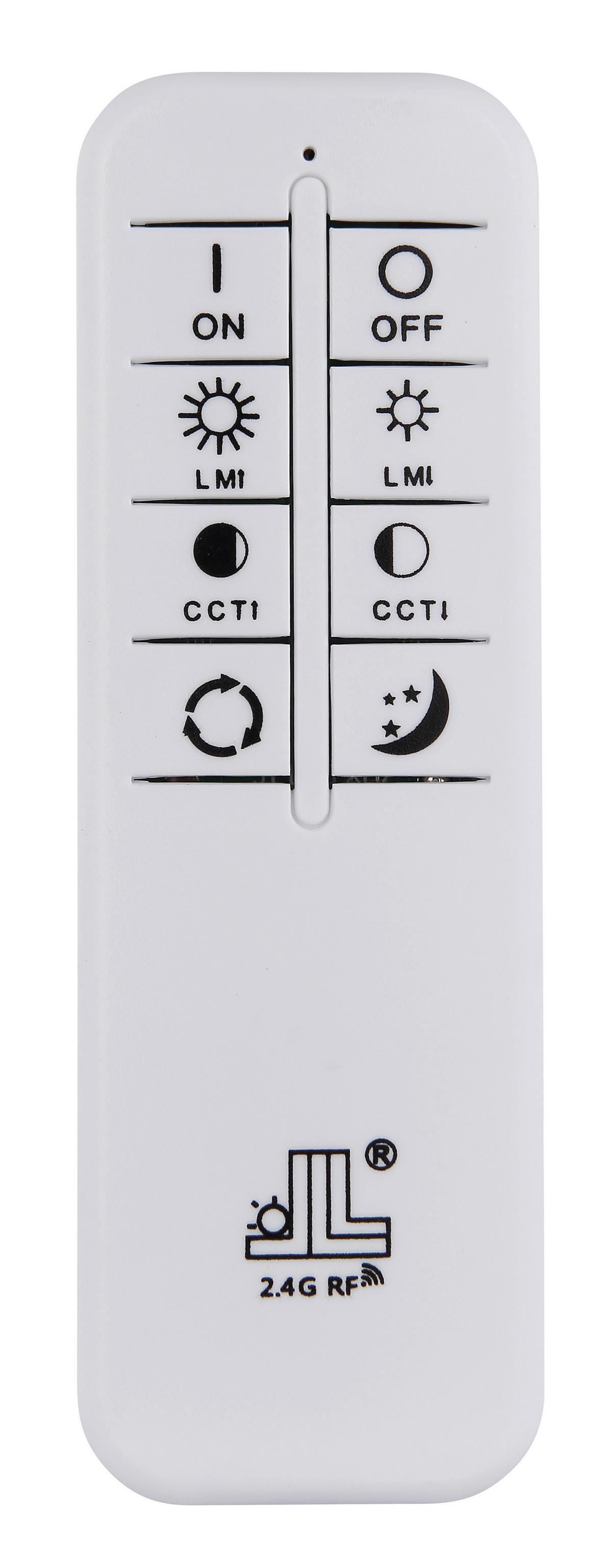 Led-deckenleuchte 67347d5cct Hayden - Weiss/Dunkelbraun, Natur, Holzwerkstoff/Kunststoff (120/30/6cm) - Globo