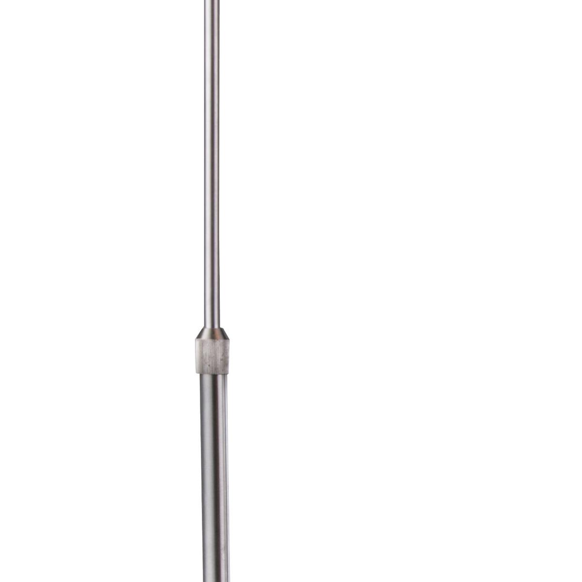 BOGENLEUCHTE KATUNGA - Weiss/Nickelfarben, Basics, Textil/Metall (96/45/196cm) - Globo