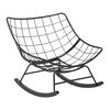 FAUTEUIL À BASCULE CLOUD - noir/crème, MODERN, métal/textile (96/88/103cm) - Mömax