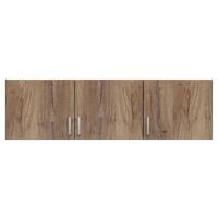 Nastavek Za Omaro Brando 3, Barva Hrasta, Š. 136 Cm - srebrne barve/barve hrasta, Konvencionalno, umetna masa/leseni material (136/39/54cm)