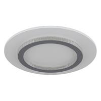 Plafonieră cu LED Jayden - gri deschis/alb, Design, plastic/metal (35/5,5cm) - Globo