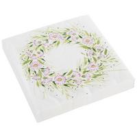 Salveta Kai - bijela/zelena, papir (33/33cm)