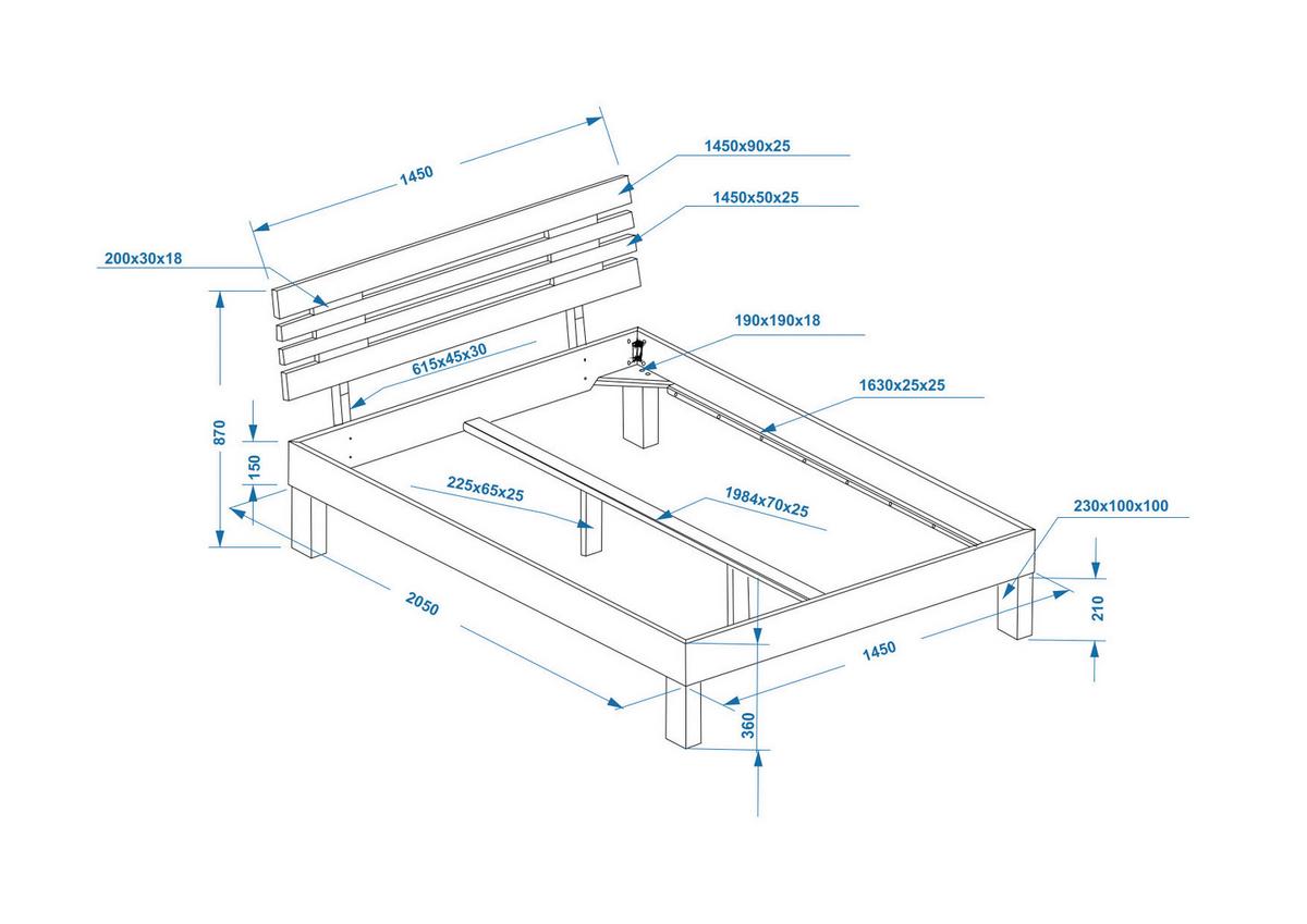 Futon Krevet Elisabeth - jezgra bukve, Konvencionalno, drvo (140/200cm)