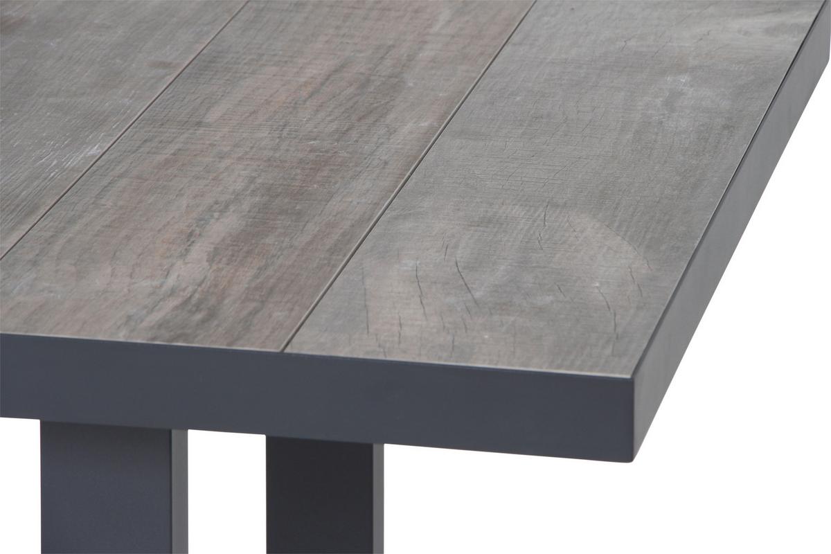 Loungegarnitur Corido 4-tlg. Grau - Grau, Basics, Keramik/Kunststoff (72/103/83cm) - Siena Garden