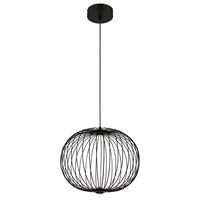 LED-Hängeleuchte Galway Schwarz max. 15 Watt - Schwarz, Basics, Kunststoff/Metall (50/150cm) - Globo