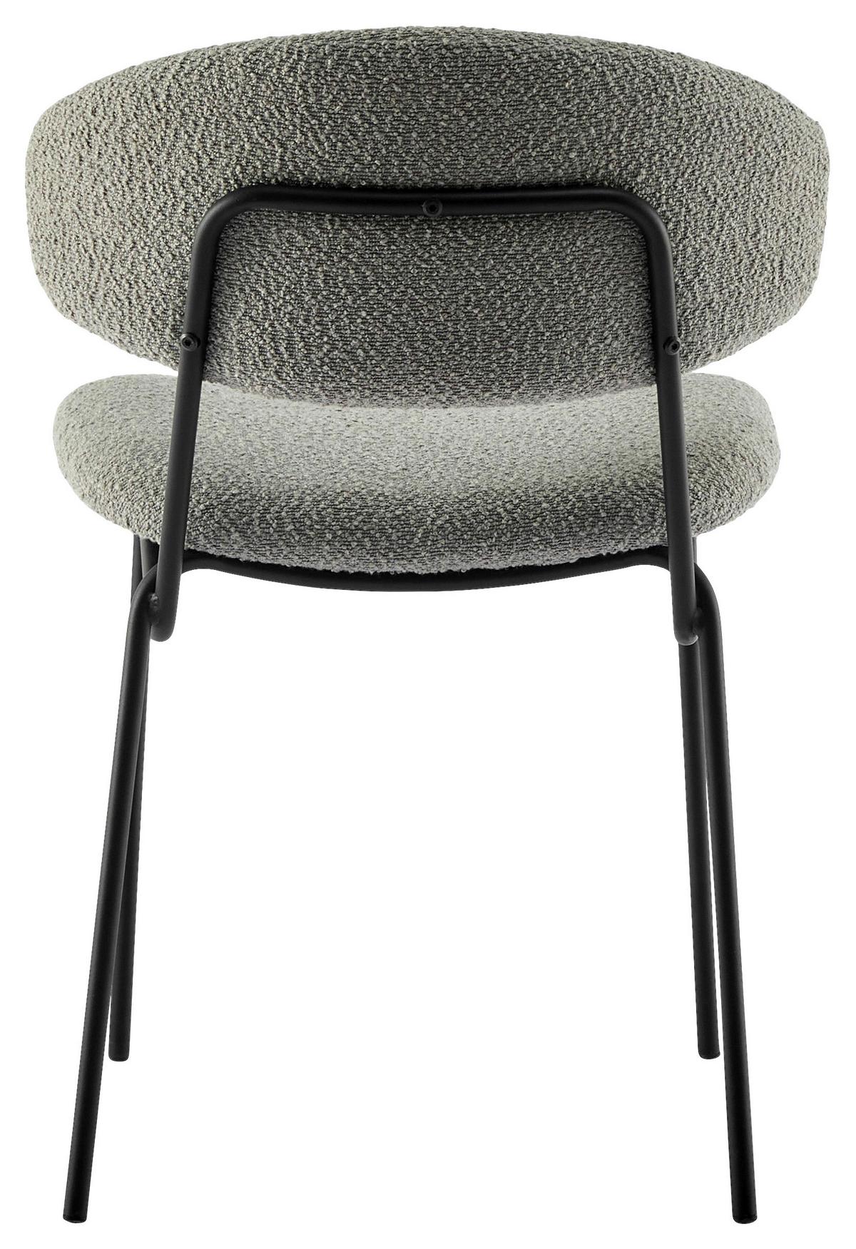 STUHL BLOOM -TREND- - Schwarz/Grau, Modern, Holz/Textil (50/80/57cm) - Mömax