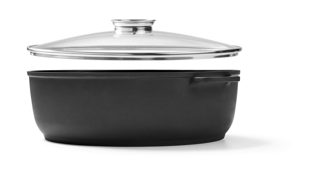 BRYTFANNA PERFECT COOKING - kolor stalowy/przejrzysty, Basics, metal/szkło (42/32/13,3cm) - Homeware Profession.