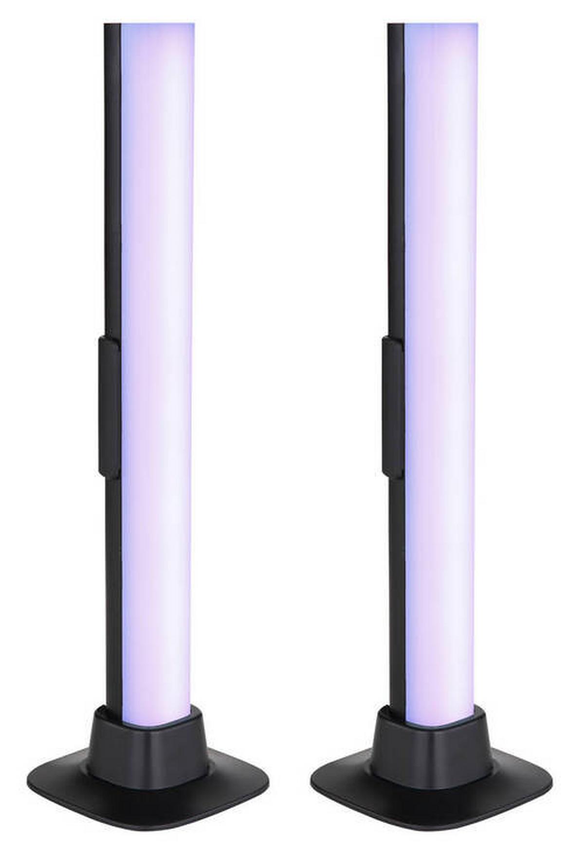 Namizna Led-svetilka 25895sh Polliver - črna/opal, Design, umetna masa (3/3/32,5cm) - Globo