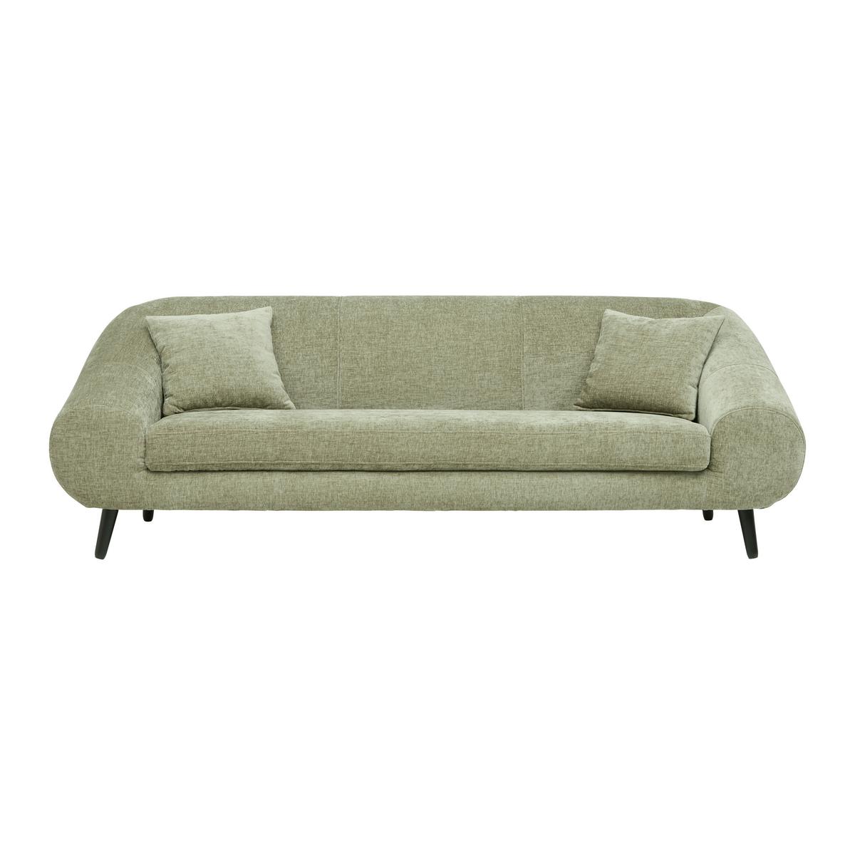 Megasofa Buckley Grün - Schwarz/Grün, MODERN, Holz/Textil (225/75/102cm) - Premium Living