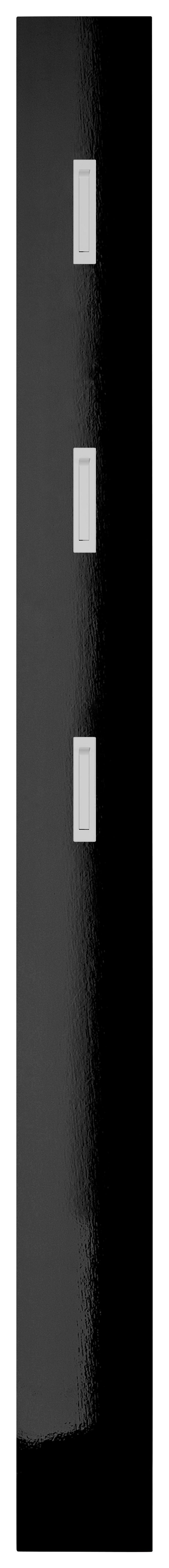 Garderobenpaneel in Schwarz - Schwarz Hochglanz, Modern, Holzwerkstoff (15/170/3cm) - Mömax