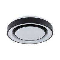 Deckenleuchte Rainbow in Schwarz/Weiß max. 22 Watt - Schwarz/Weiß, Basics, Kunststoff/Metall (37,5/7cm) - Paulmann