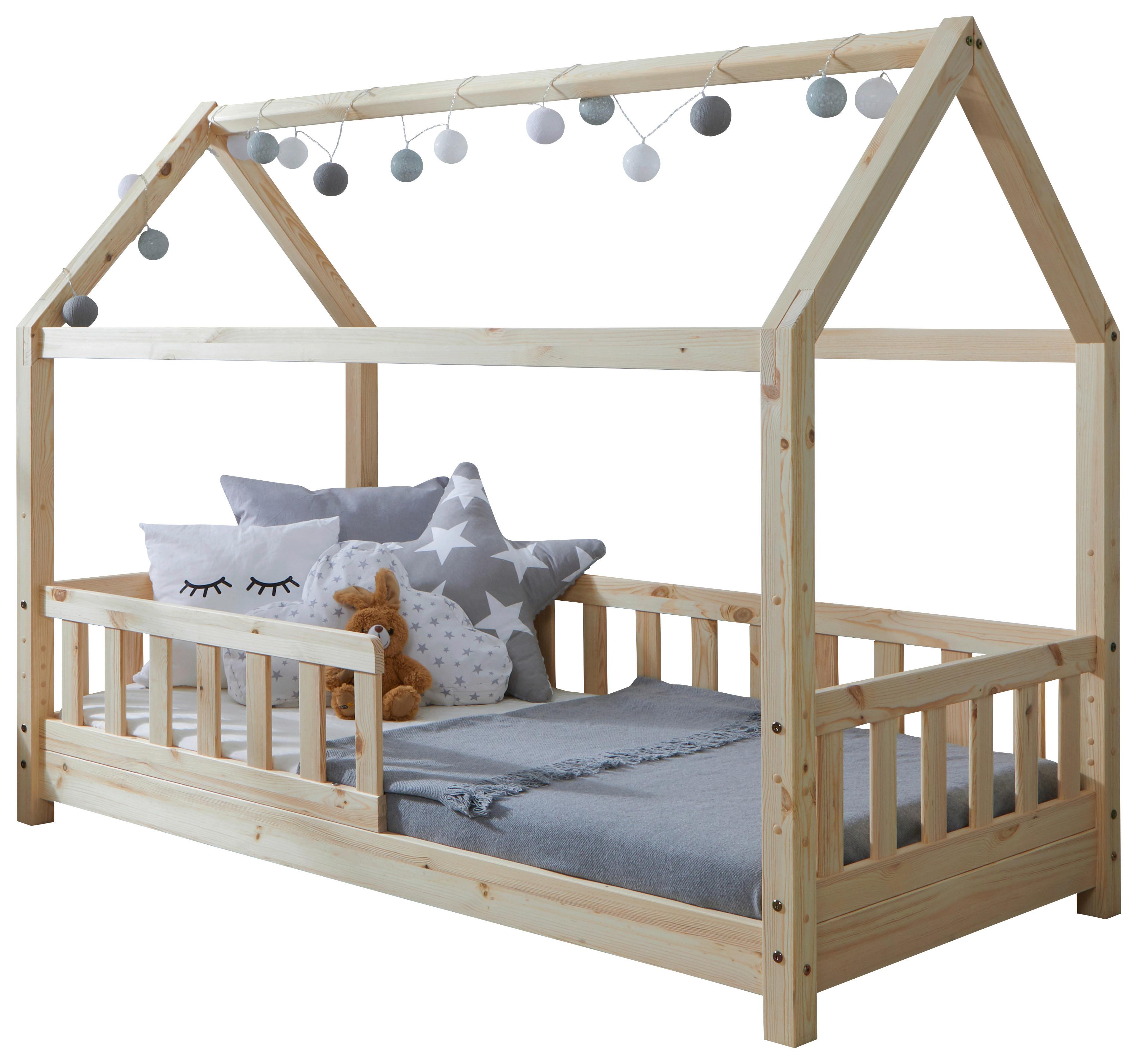Hausbett Kay ca. 80x160 cm Kiefer Natur - Naturfarben, MODERN, Holz (80/160cm) - MID.YOU