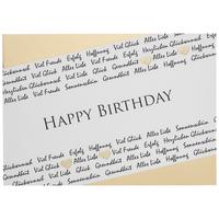 POSTKARTE GOLD - Goldfarben/Weiß, Papier (14,8/10,5cm)