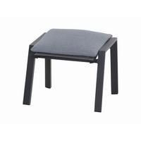 Gartenhocker Valencia Anthrazit - Anthrazit, Basics, Kunststoff/Textil (57/44,5/49,5cm) - Siena Garden