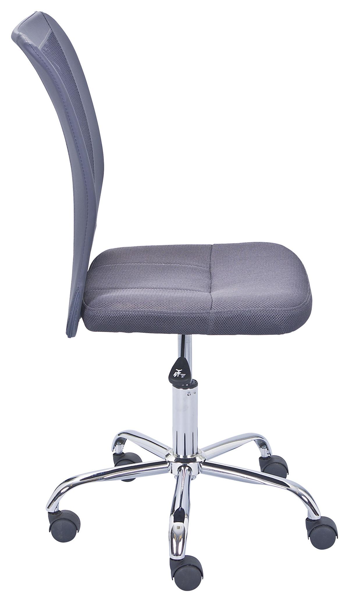 Jugenddrehstuhl Bonnie Grau - Chromfarben/Grau, MODERN, Kunststoff/Textil (43/88/56cm) - MID.YOU